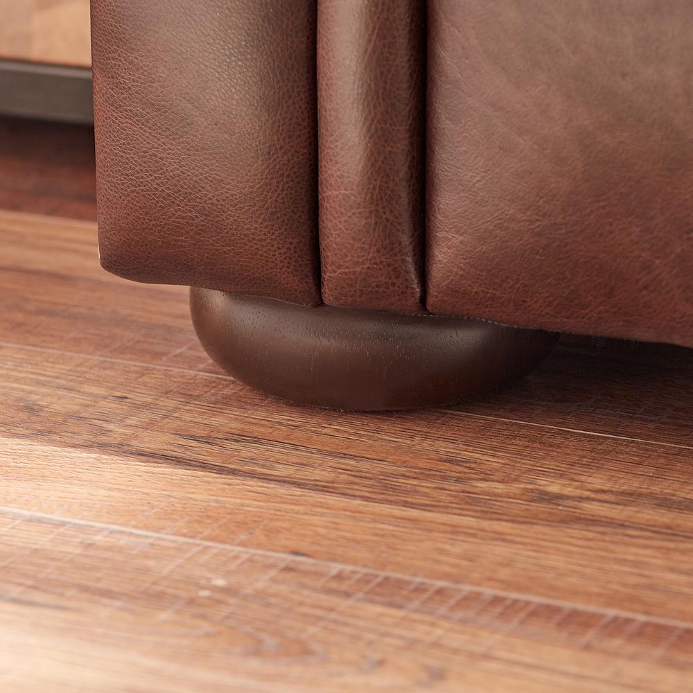 Home Decorators Collection Alwin Chocolate Italian Leather Sofa