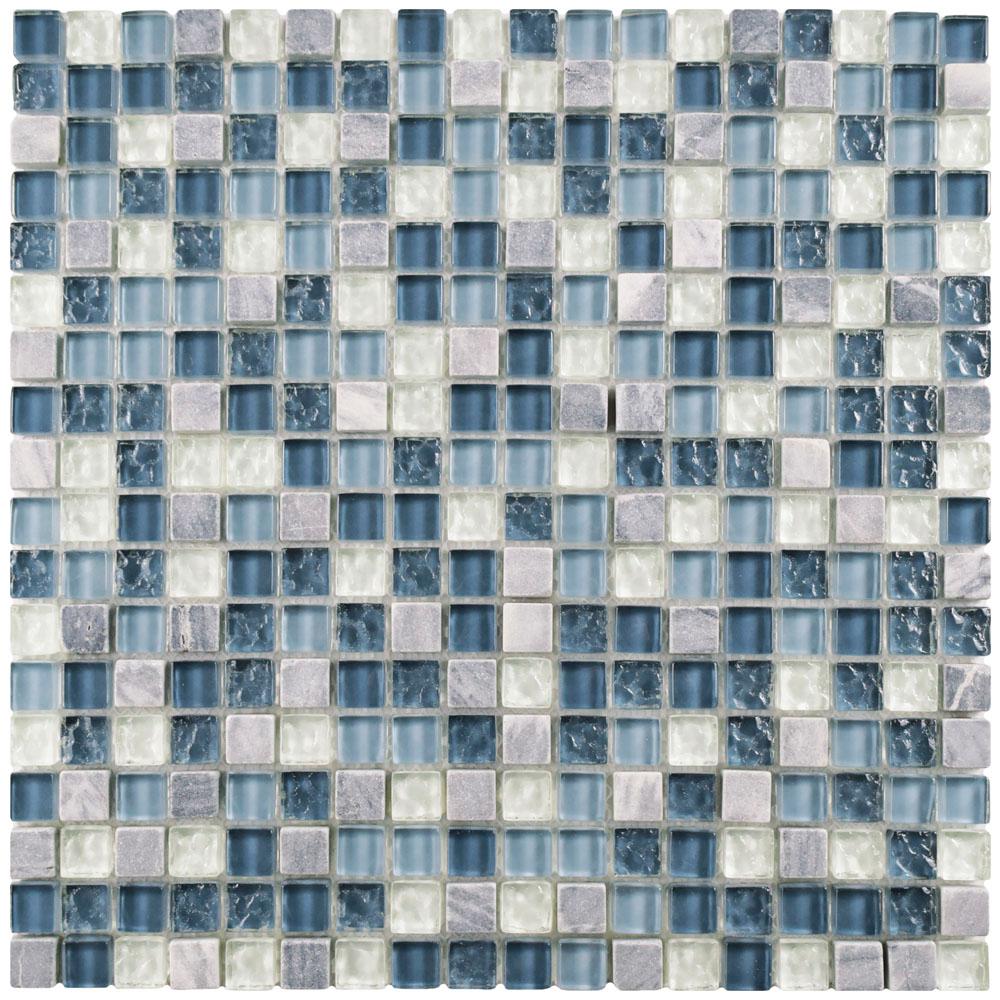 Blue Mosaic Tile The Home Depot Tessera