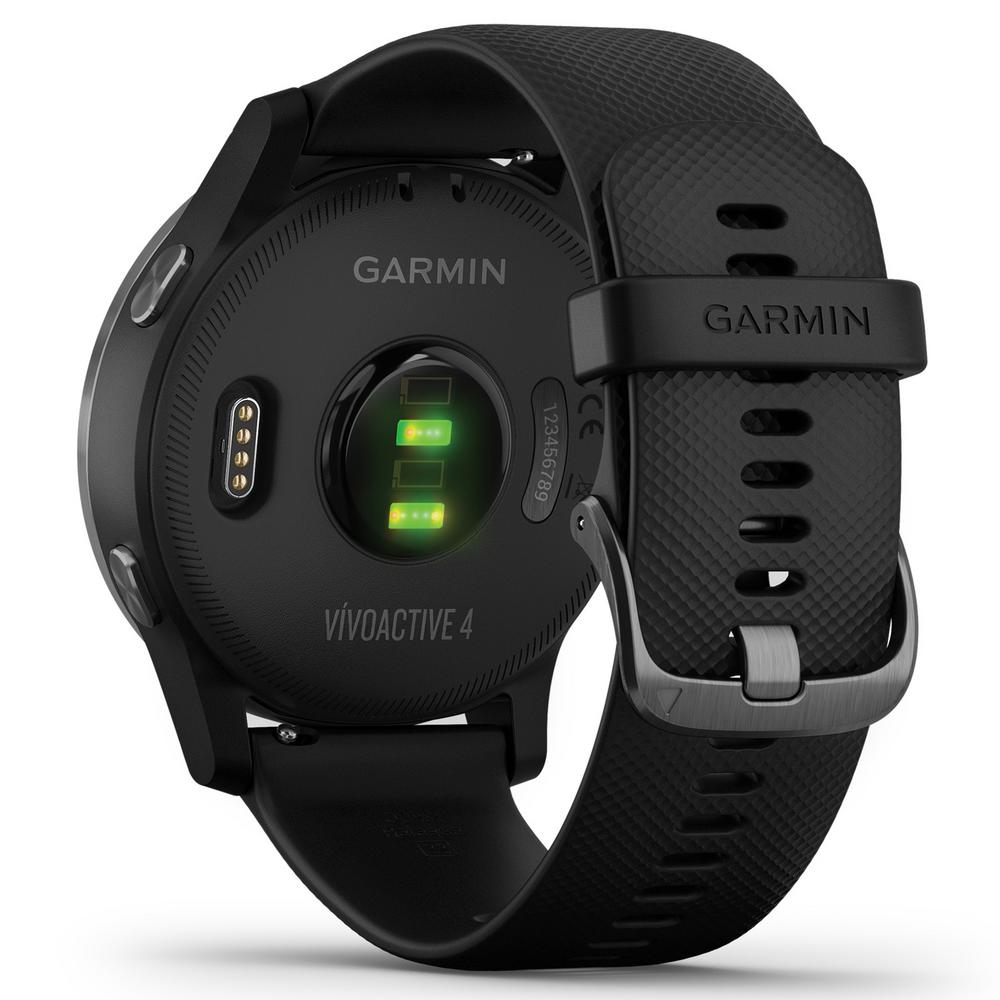 garmin vivoactive 3 black smartwatch with slate bezel