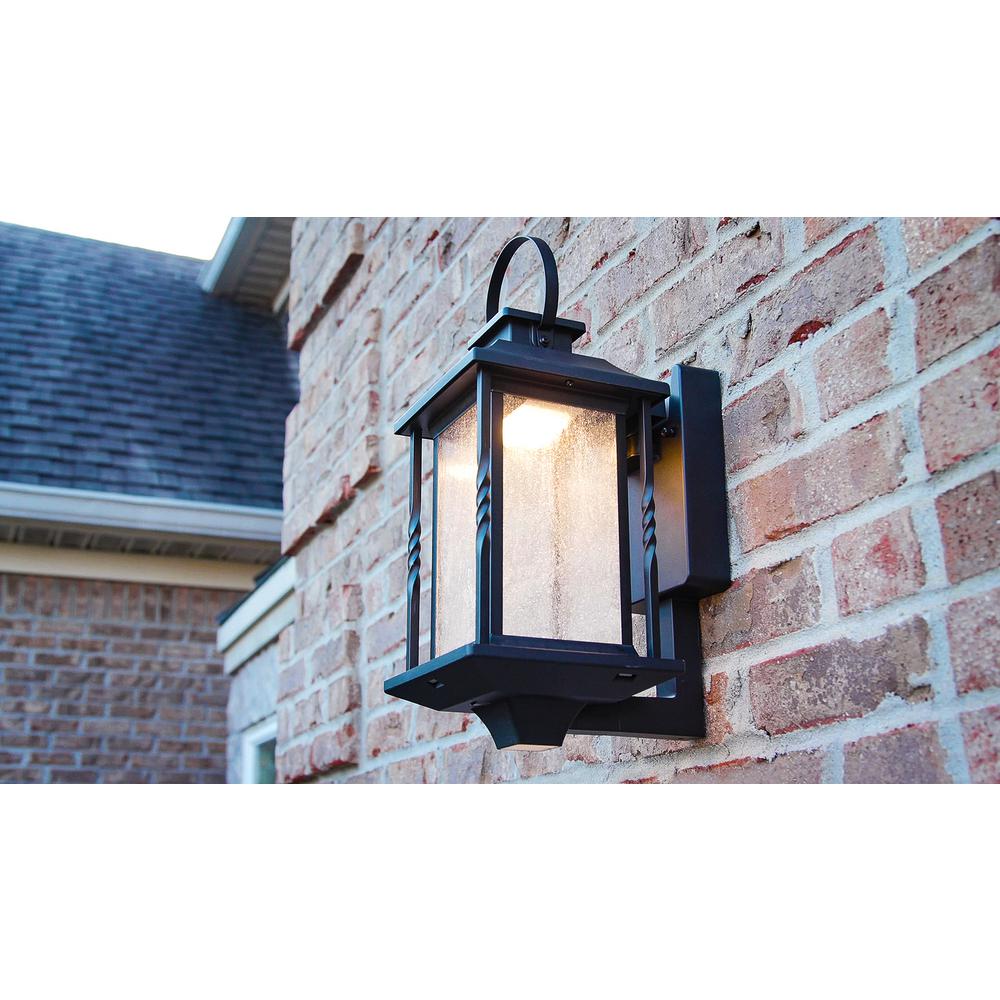 Home Decorators Collection Portable, Black Outdoor Wall Lights Home Depot