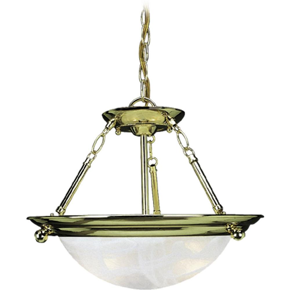 Volume Lighting Lunar 3 Light Polished Brass Interior Pendant V6973 Volume Lighting Lunar 3 Light Polished Brass Interior Pendant