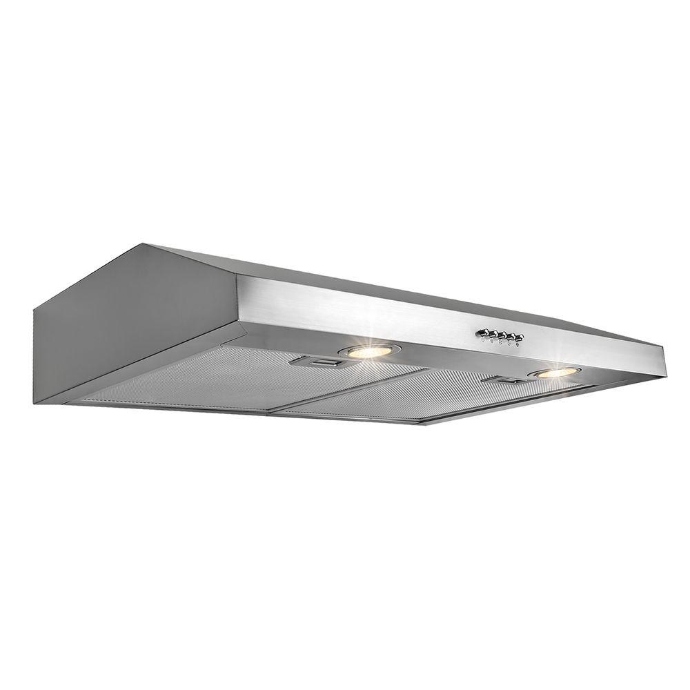 AKDY 30 in. Kitchen Under Range Hood in Stainless SteelHDRH0036 The Home Depot