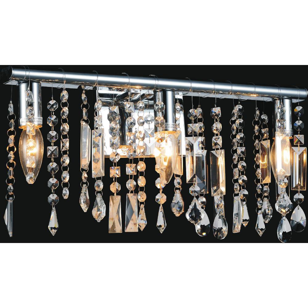Cwi Lighting Janine 1 Light Chrome Sconce 5549w6c The Home Depot Cwi Lighting Janine 1 Light Chrome Sconce