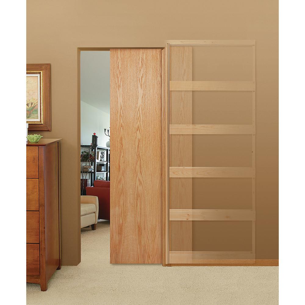 Steves Sons 24 In X 80 In Wood Unfinished Pocket Door Frame J6pocketdrsw The Home Depot