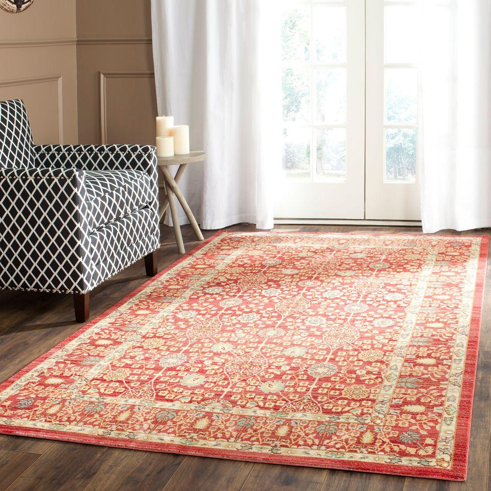 Safavieh Valencia Red 4 Ft. X 6 Ft. Area Rug-VAL120R-4 - The Home Depot