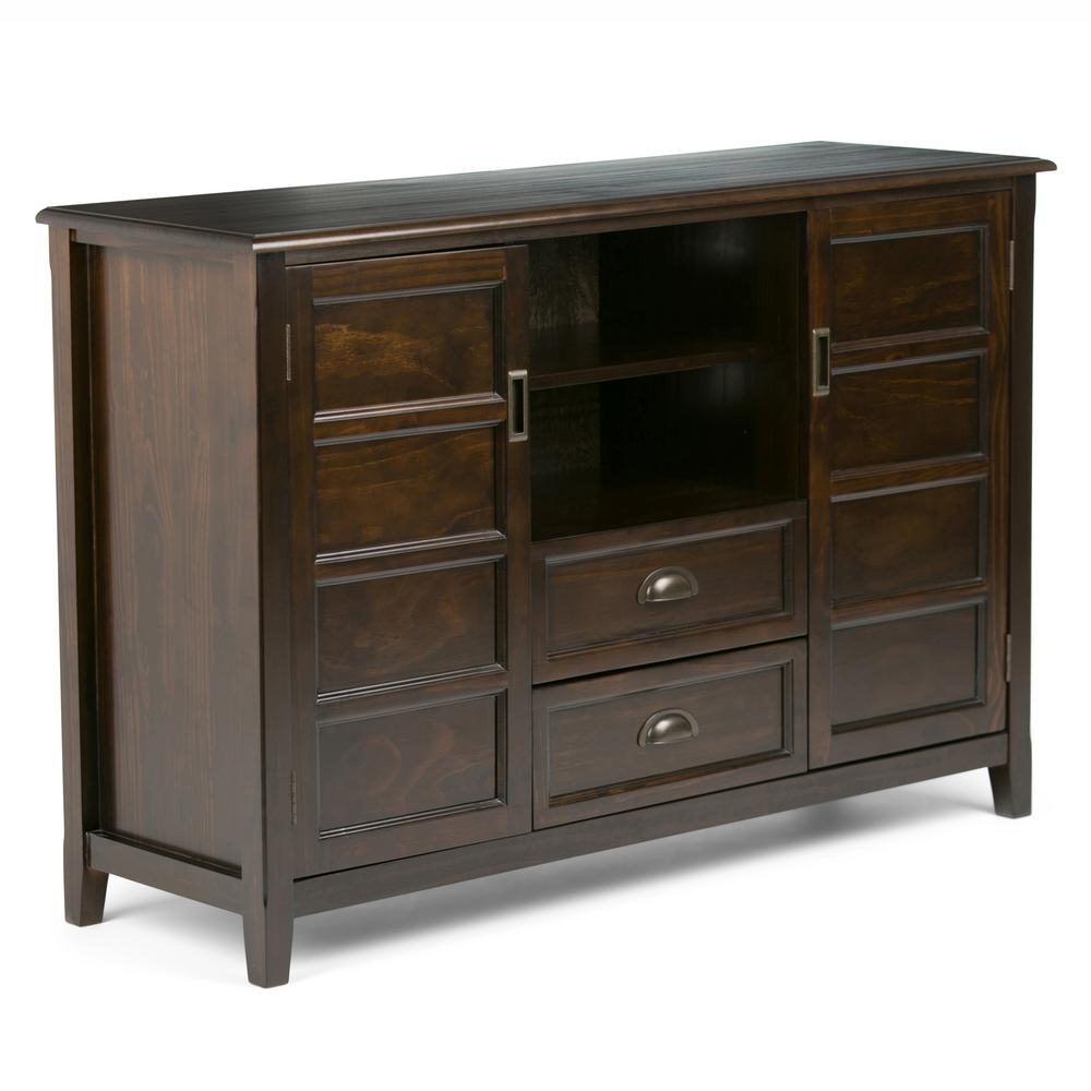 Brooklyn Max Berkshire Solid Wood 54 Inch Wide Traditional Tv