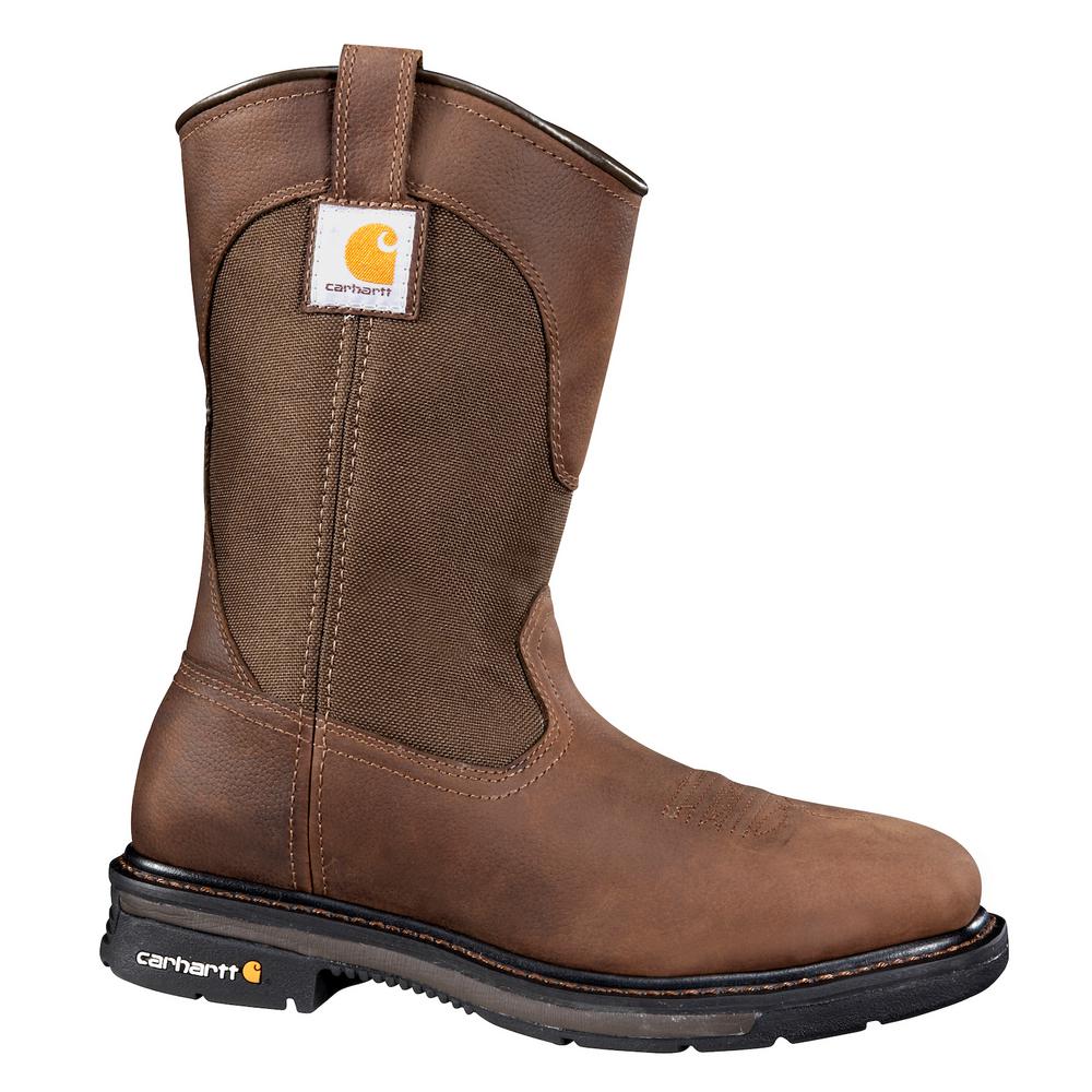 Carhartt Men's Rugged Flex Wellington Work Boots - Soft Toe - Brown ...