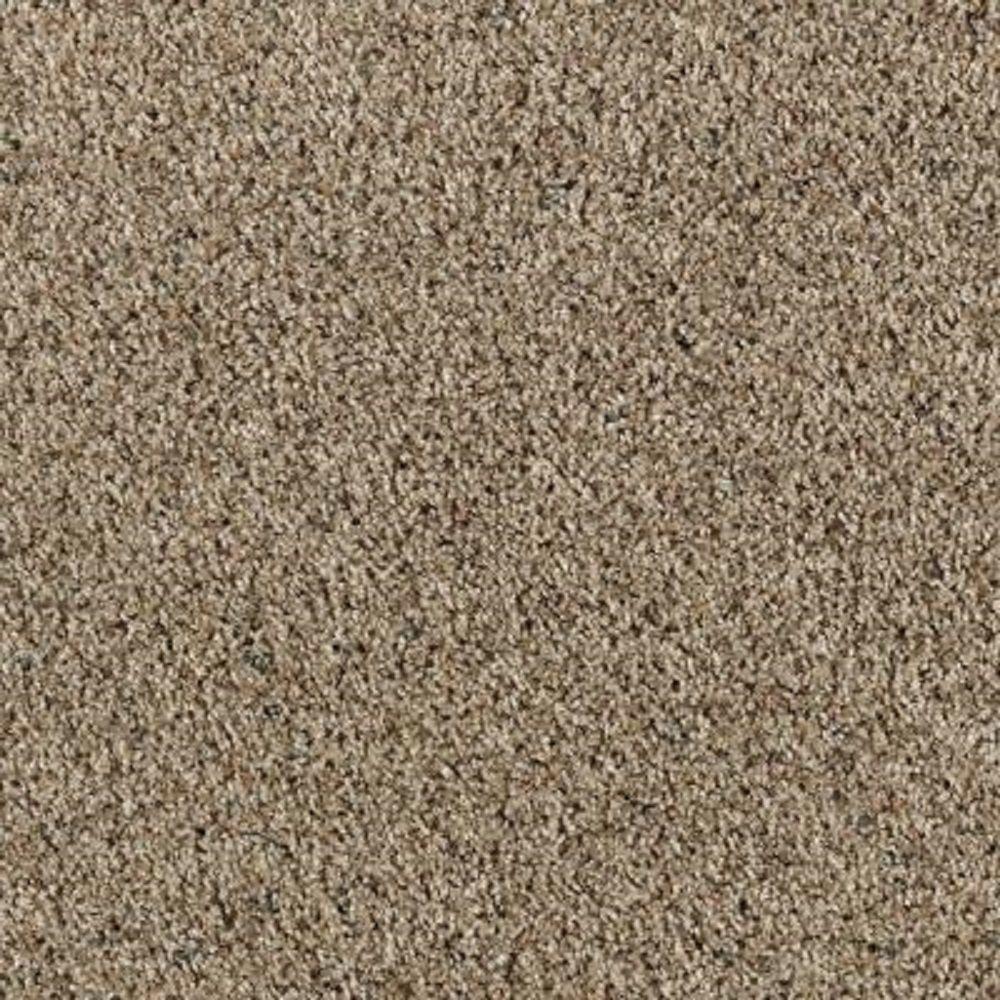 LifeProof Carpet Sample Kaa II Color Mineral Beige Texture 8 in. x