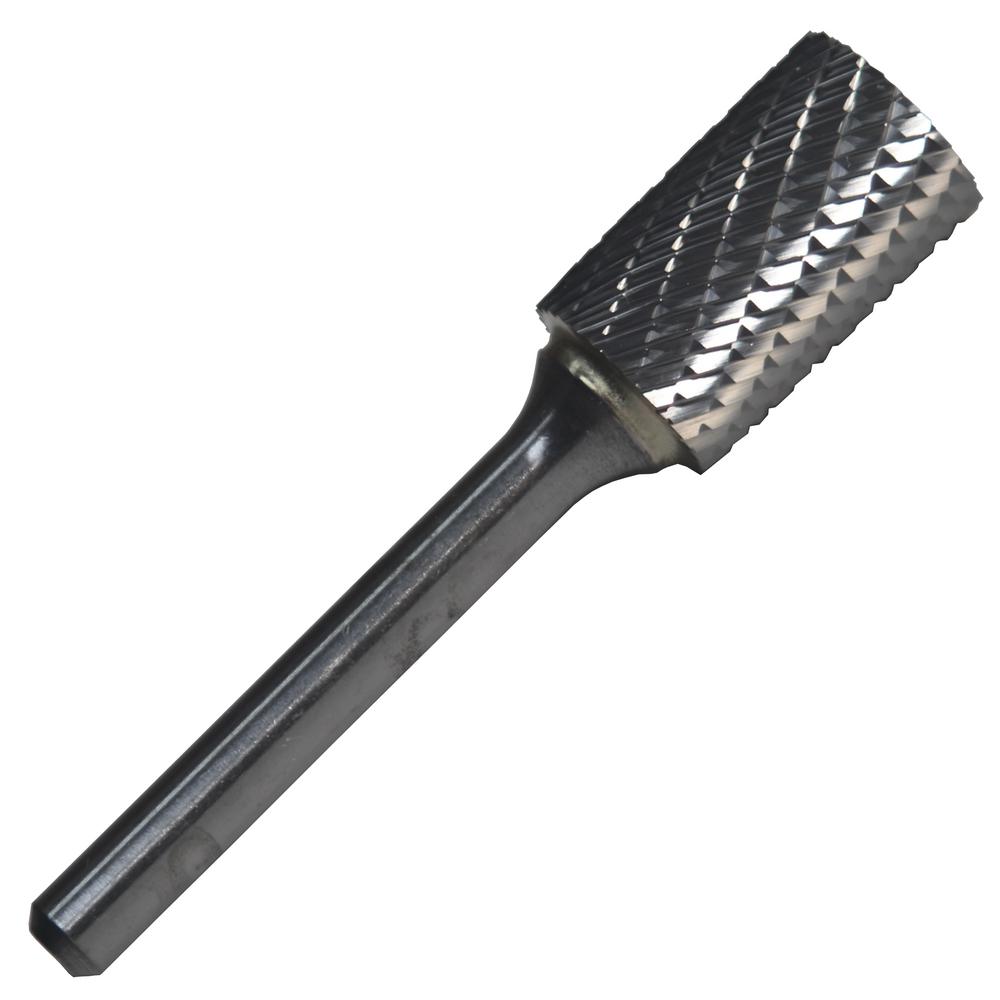 Carbide Burr 3//8 Cylinder Single Cut 10 Inch 1//4 Shank