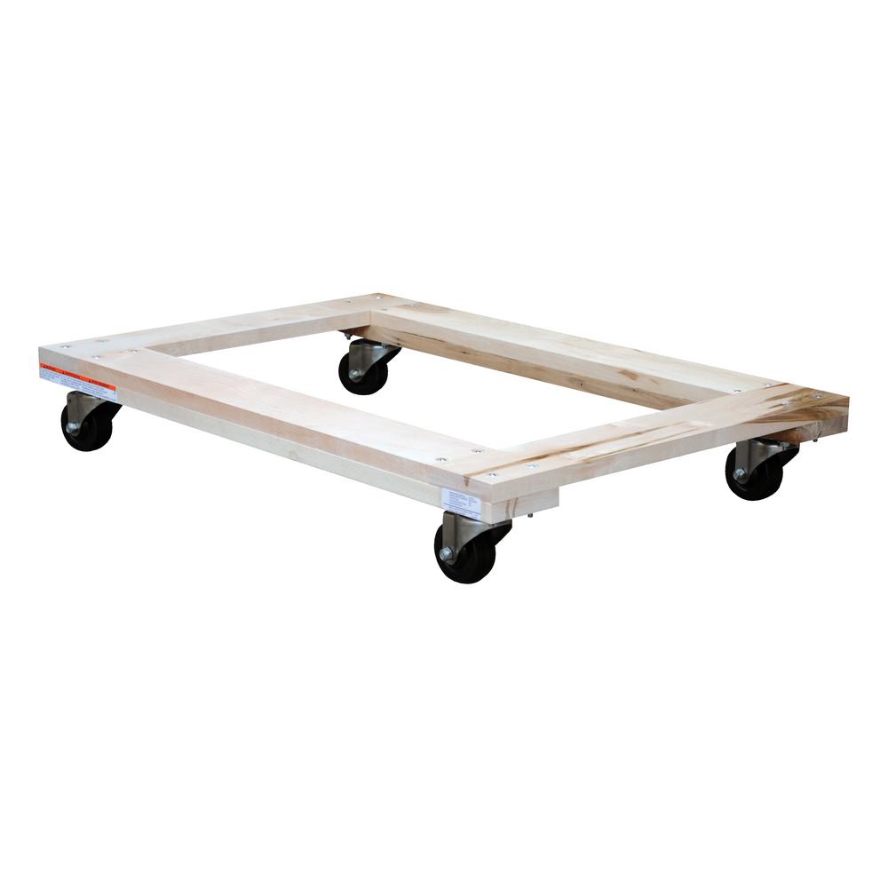Vestil 24 in. x 36 in. 900 lb. Open Deck Hardwood DollyHDOF24369