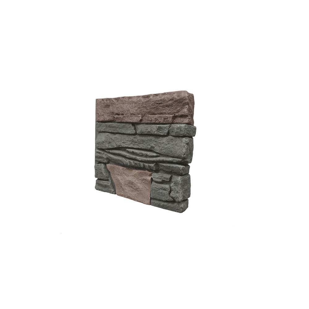 GenStone Stacked Stone Keystone 12 in. x 12 in. Faux Stone ...