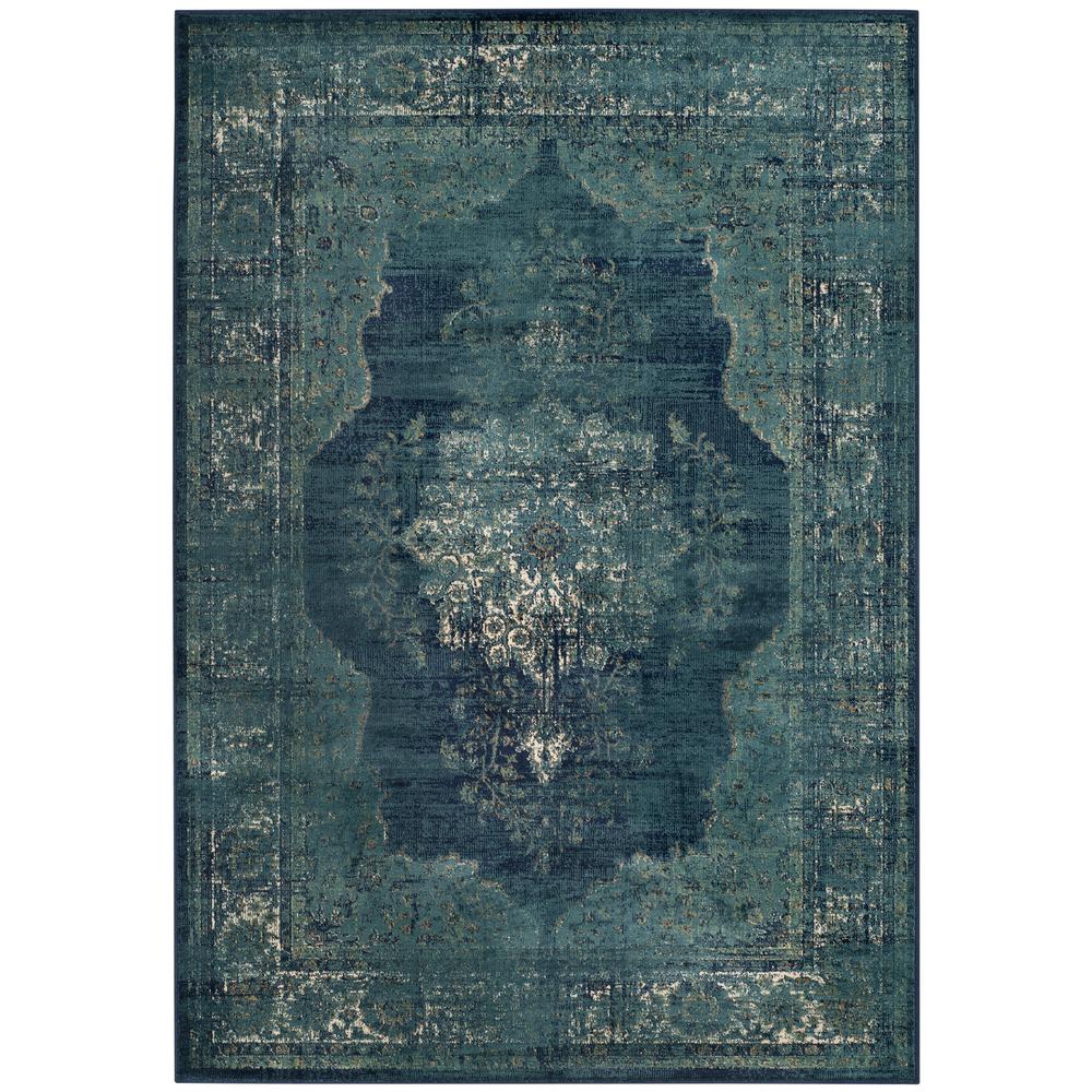 Safavieh Vintage Navy 4 Ft X 6 Area Rug Vtg122 2330 The Safavieh Vintage Navy 4 Ft X 6 Area Rug