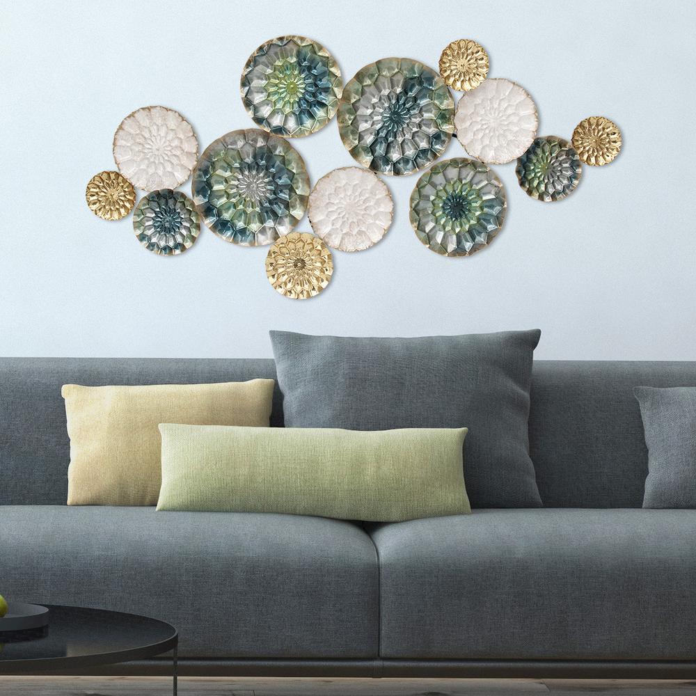 Wall Sculptures Accents The Home Depot Santorini Metal Wall Decor