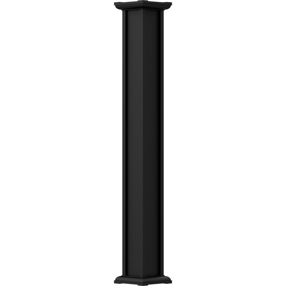 AFCO 71/2 in. x 8 ft. Textured Black NonTapered Square Shaft (Load