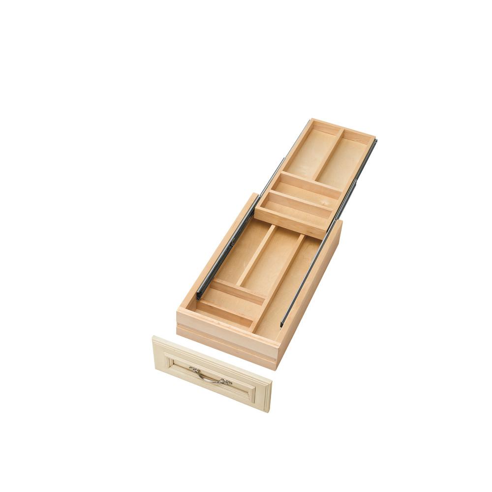 Rev A Shelf 4 25 In H X 11 5 In W X 21 In D Tiered Cutlery