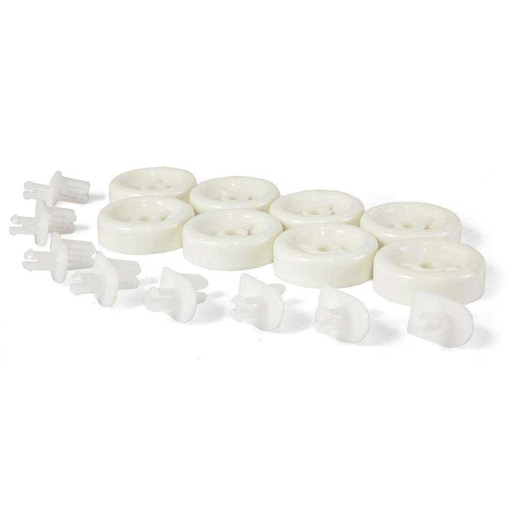 Compatible with WD35X21038 Lower Rack Roller Wheel UpStart Components Brand 8-Pack WD35X21038 Lower Rack Wheel Kit Replacement for General Electric GSD5560G02SS Dishwasher