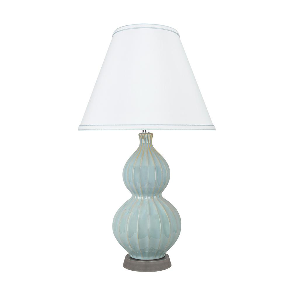 Aspen Creative Corporation 25 In Light Blue Ceramic Table Lamp Light Blue Ceramic Table Lamp