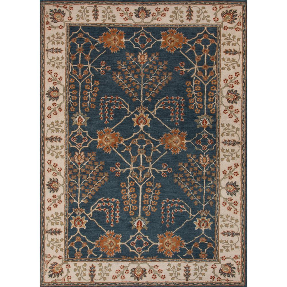Jaipur Living Hand Tufted Dark Blue 8 Ft X 10 Oriental Area Rug Hand Tufted Dark Blue 4 Ft X 6 Oriental Area Rug