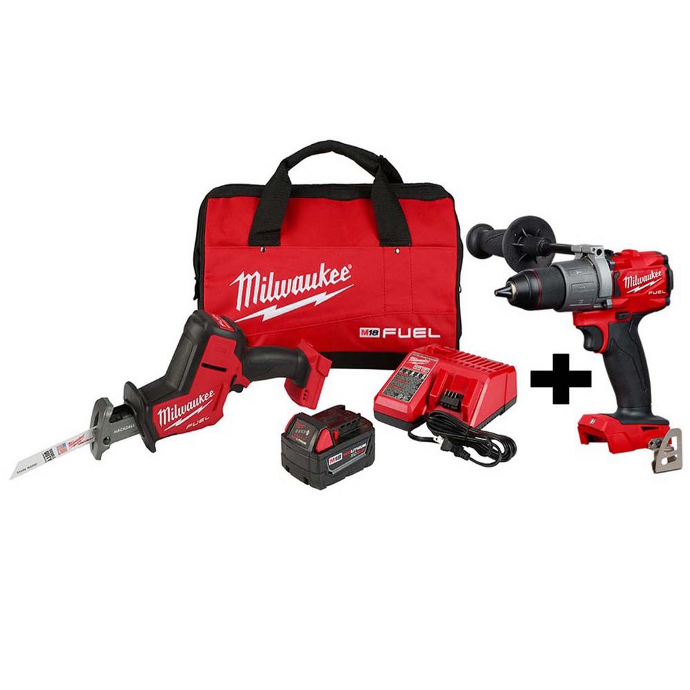 Milwaukee M18 Fuel 18 Volt Lithium Ion Brushless Cordless Hackzall Reciprocating Saw Kit With 3172