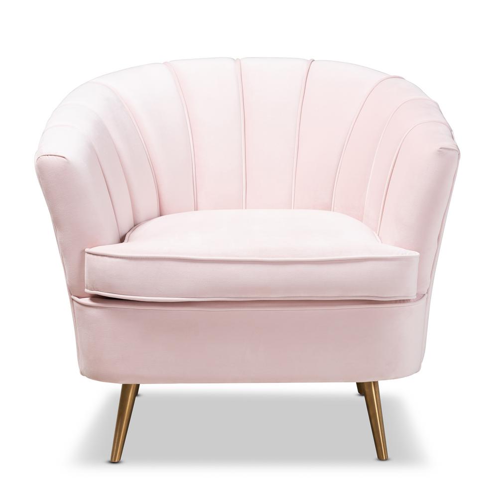 baby pink arm chair