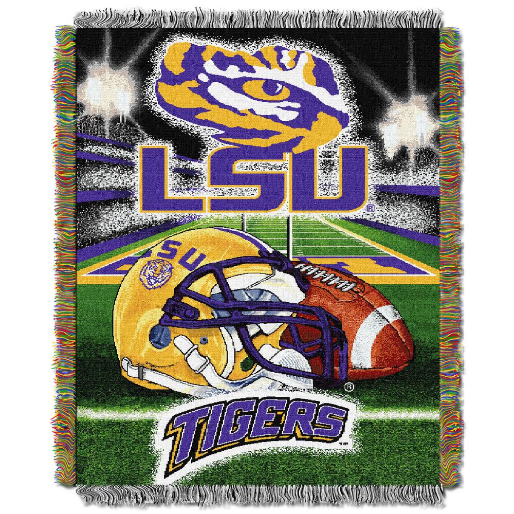 LSU Multi Color Tapestry Throw HFA 1COL051010046RET - The Home Depot