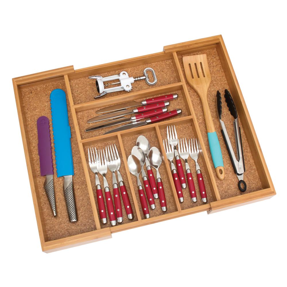 Lipper International 13 22 5 In Bamboo Expandable Flatware