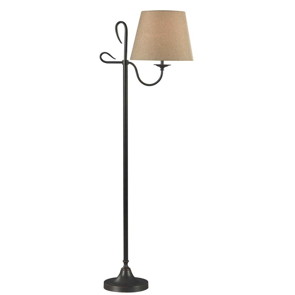 Kenroy Home Cromwell 60 In Golden Flecked Bronze Floor Lamp Golden Flecked Bronze Floor Lamp