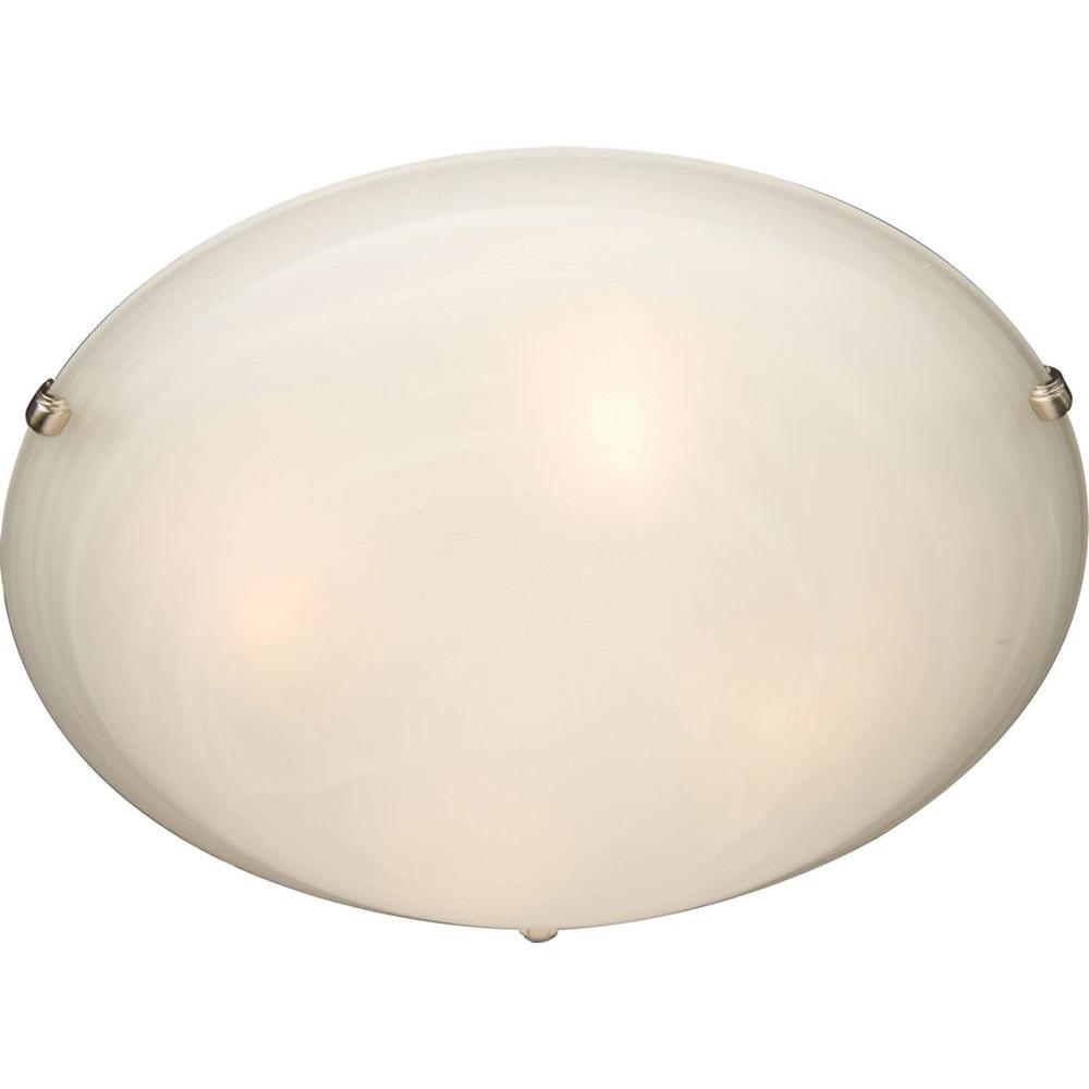 Maxim Lighting Malaga 3 Light Flush Mount 2681mrsn The Home Depot