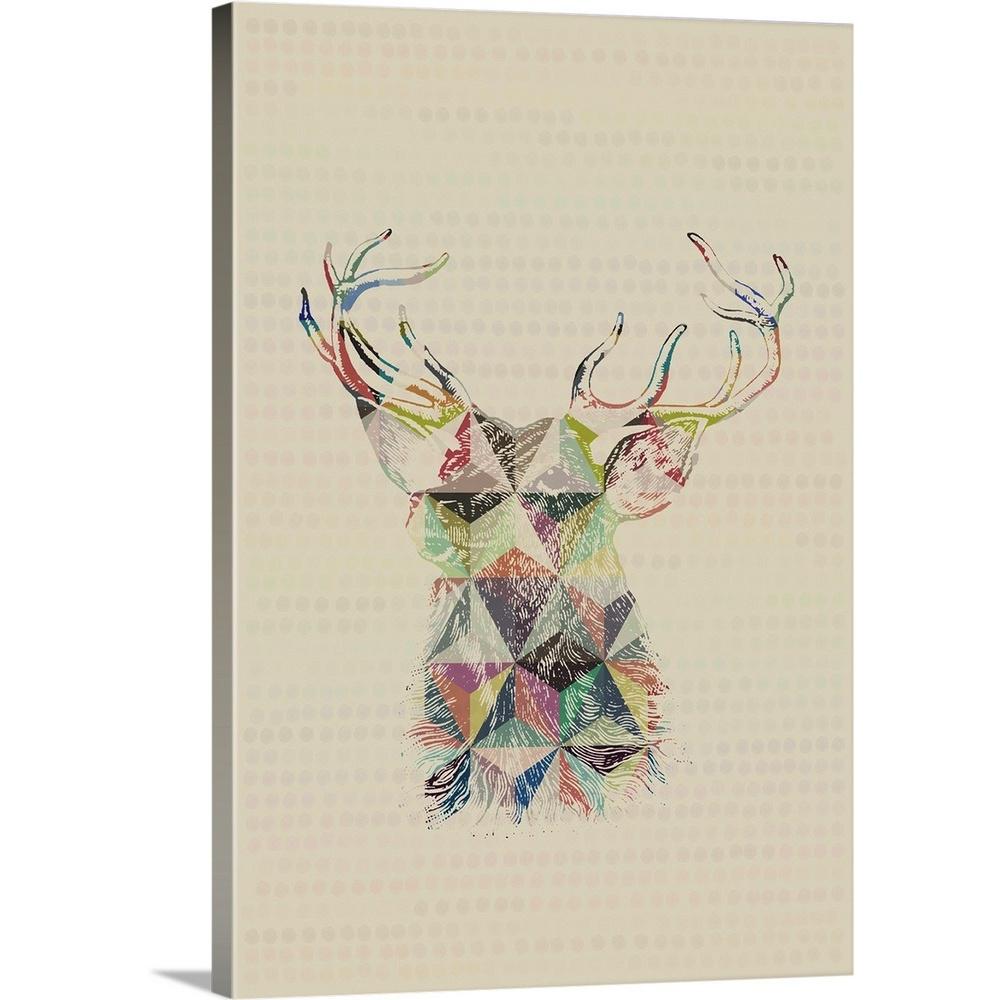 Greatcanvas Geometric Shape Animals Deer By Circle Art Greatcanvas Geometric Shape Animals