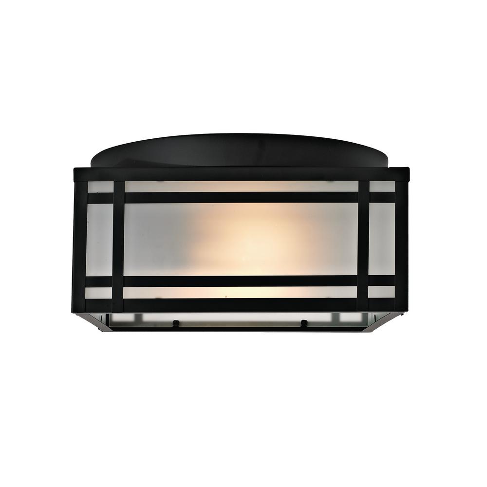 Addington Park 2 Light Mission Style Outdoor Flush Mount Light Mission Style Outdoor Flush Mount