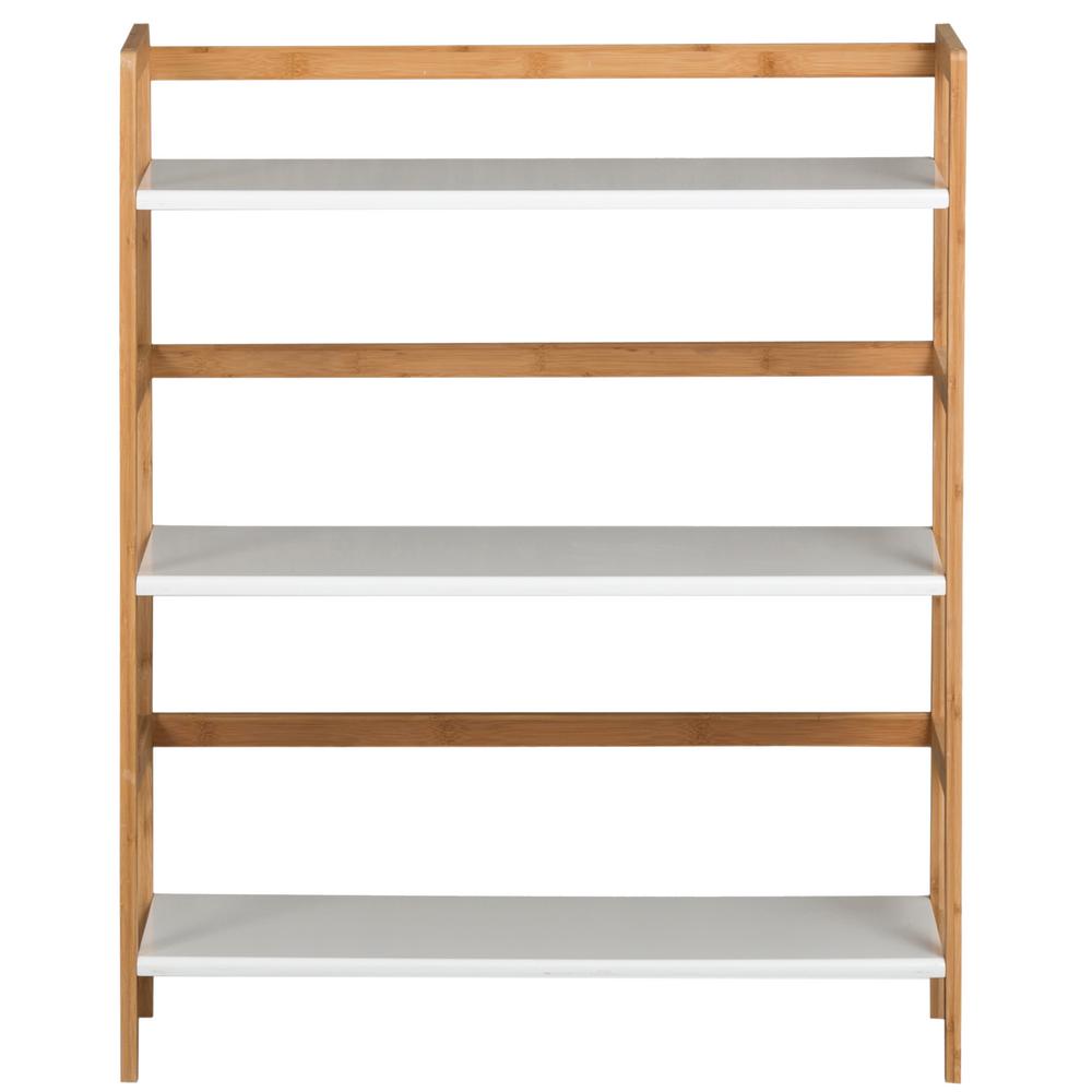 Bamboo Bookcases Home Office Furniture The Depot White 3 Tier Bookcase