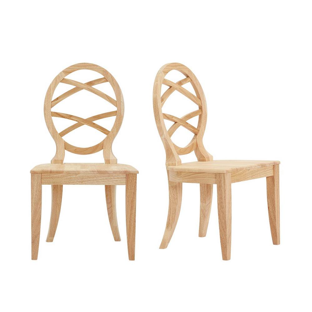 Home Decorators Collection Home Decorators Collection Unfinished Wood Chair With Oval Back Set Of 2 20 24 In W X 36 87 In H C 06 The Home Depot