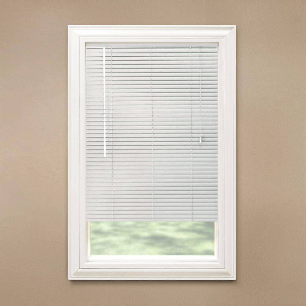 Hampton Bay White 1 3 8 In Room Darkening Aluminum Mini Blind Hampton Bay White 1 3 8 In Room Darkening Aluminum Mini Blind