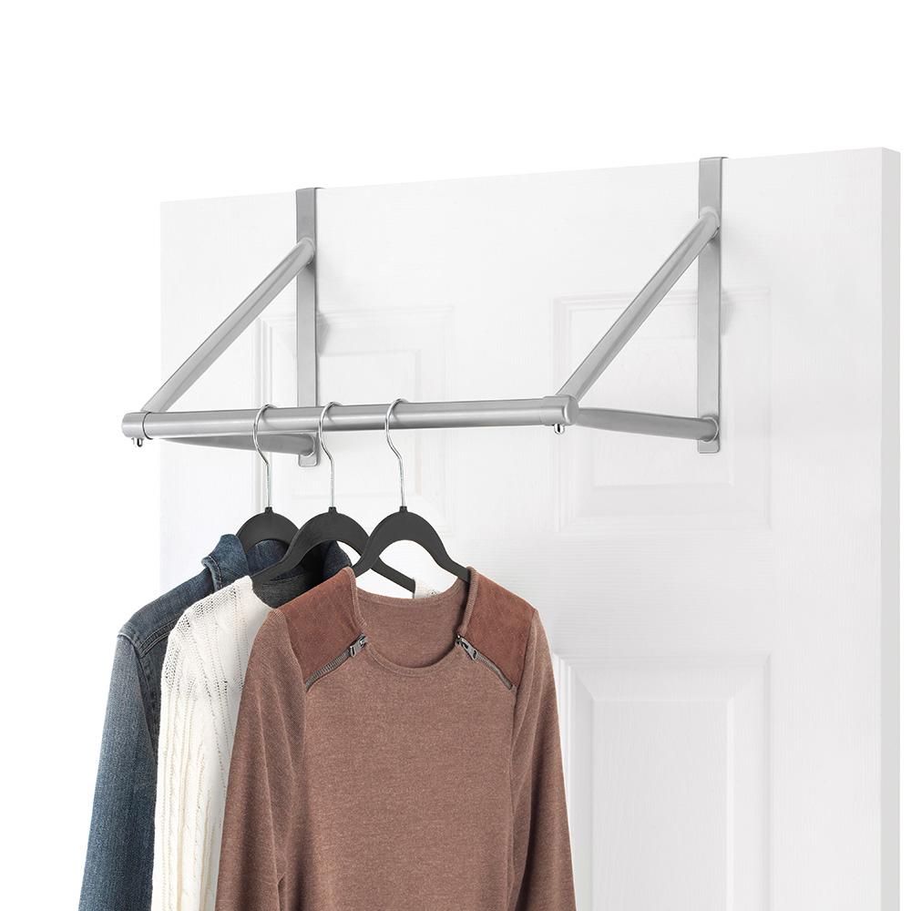 Whitmor 10 In Silver Over The Door Closet Rod 6705 3836 The