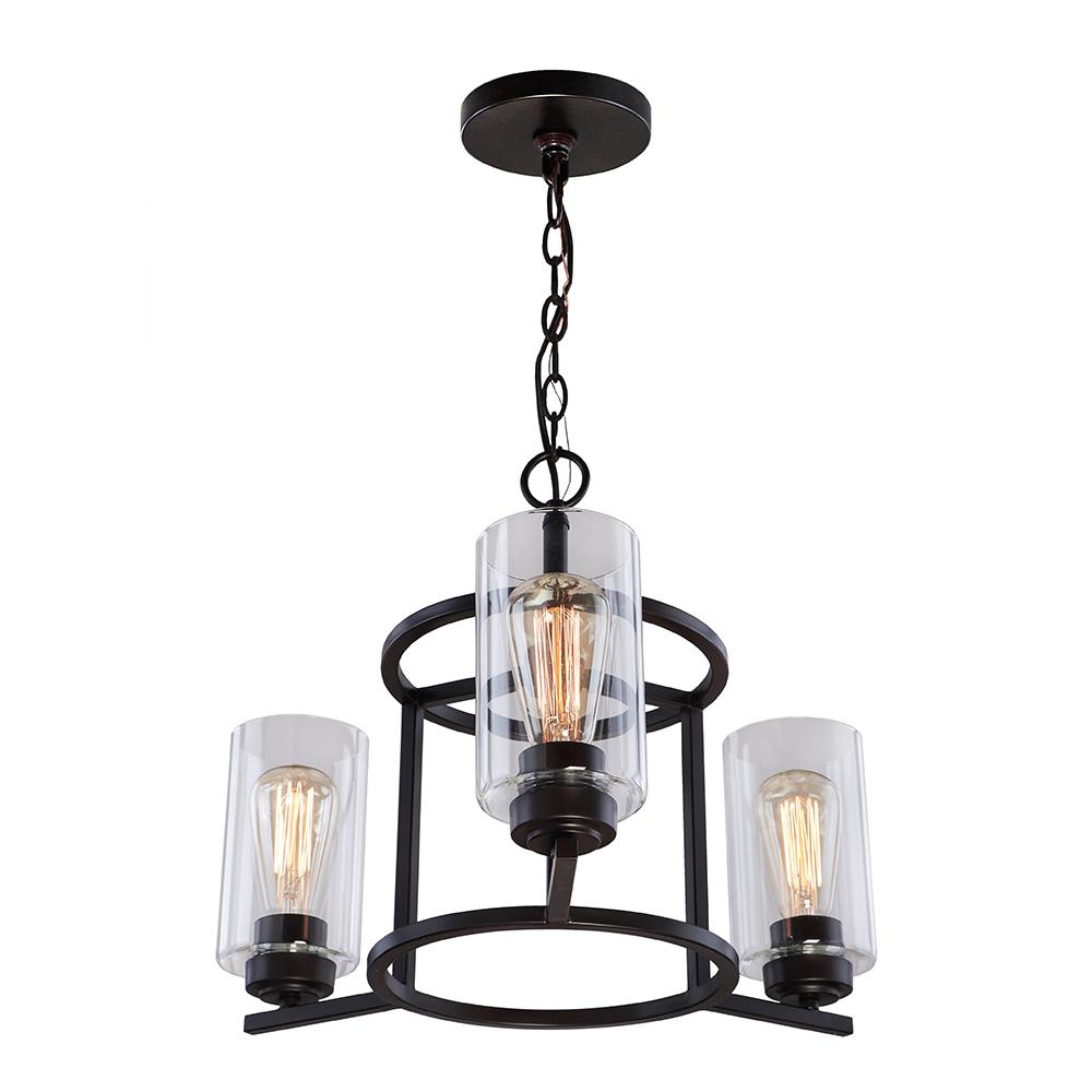 Dsi Lighting Summer 3 Light Bronze Pendant With Clear Glass Shades Ds18950 The Home Depot - Bronze Pendant Chandelier Dsi Lighting Summer 3 Light Bronze Pendant With Clear Glass Shades Ds18950 The Home Depot - Bronze Pendant Chandelier