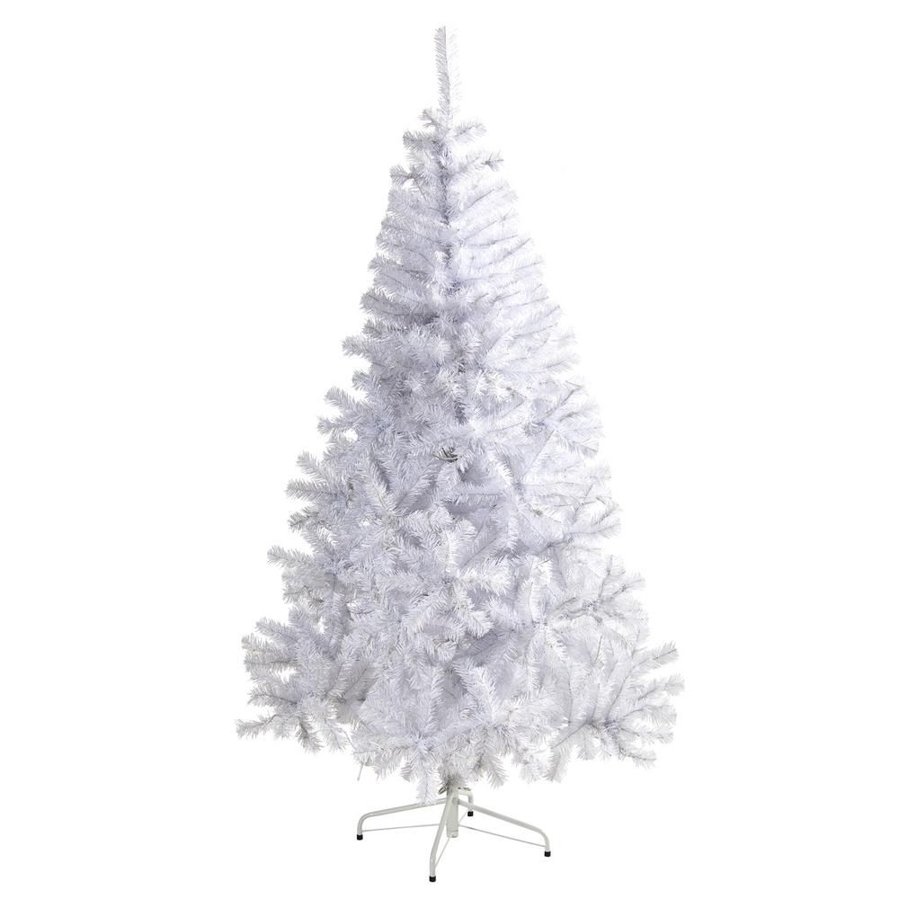 Nearly Natural 6 ft. White Artificial Christmas Tree-T1722 - The Home Depot