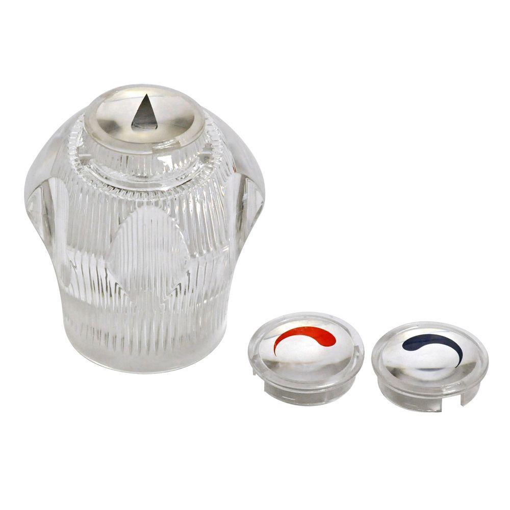 Clear Plastic Universal Replacement Faucet Handles