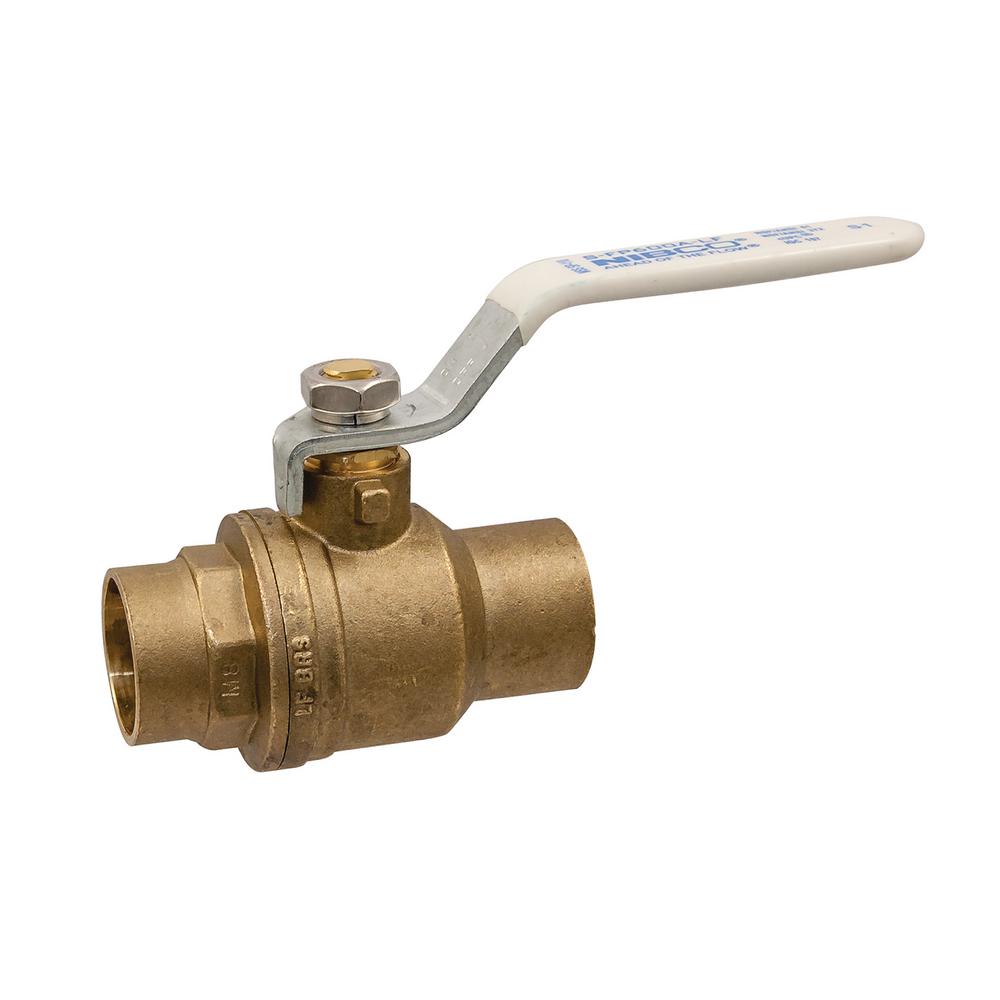 NIBCO 3/4 In. Brass Lead Free C X C Ball Valve-SFP600ALF34 - The Home Depot