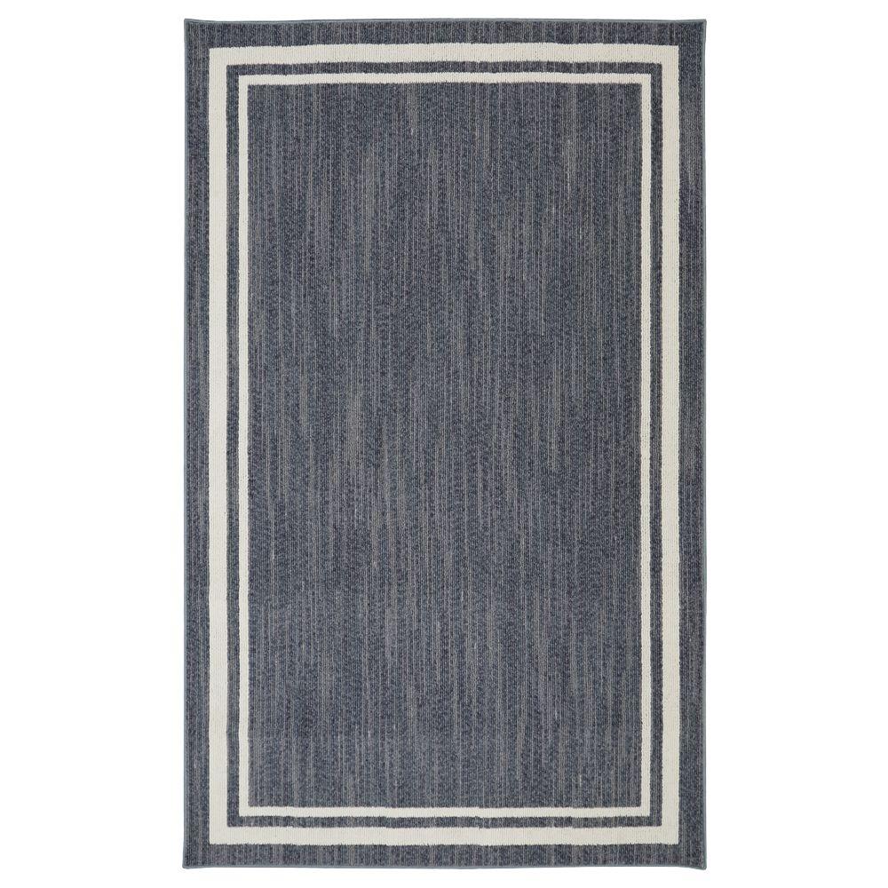 Border Loop Denim Cream 4 Ft X 6 Area Rug 513924 The Home Depot - 10 X 6 Area Rugs Border Loop Denim Cream 4 Ft X 6 Area Rug 513924 The Home Depot - 10 X 6 Area Rugs