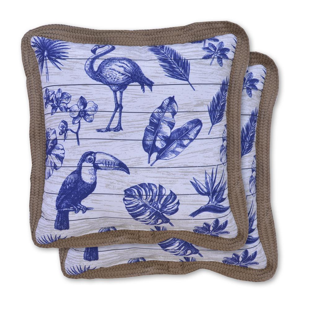 Boardwalk Square Outdoor Throw Pillow 2 Pack 8747 02396800 The