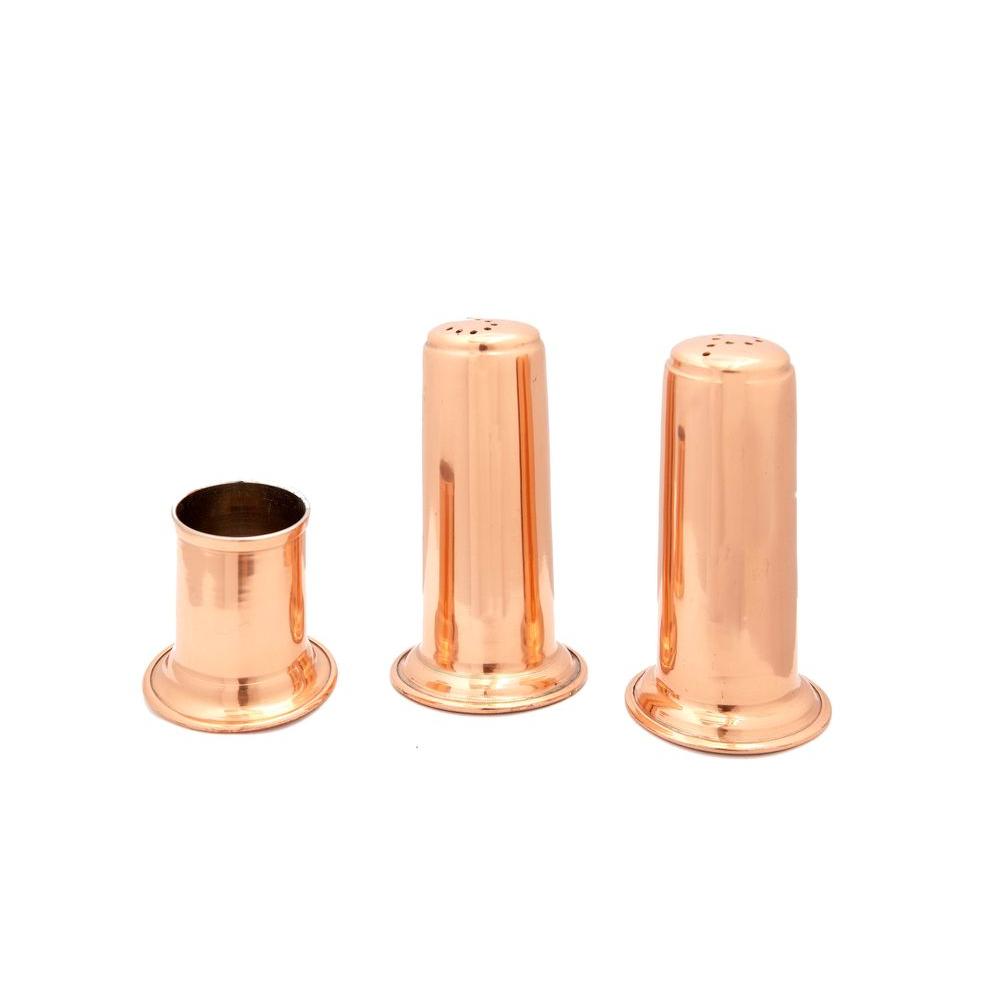 copper salt and pepper shakers