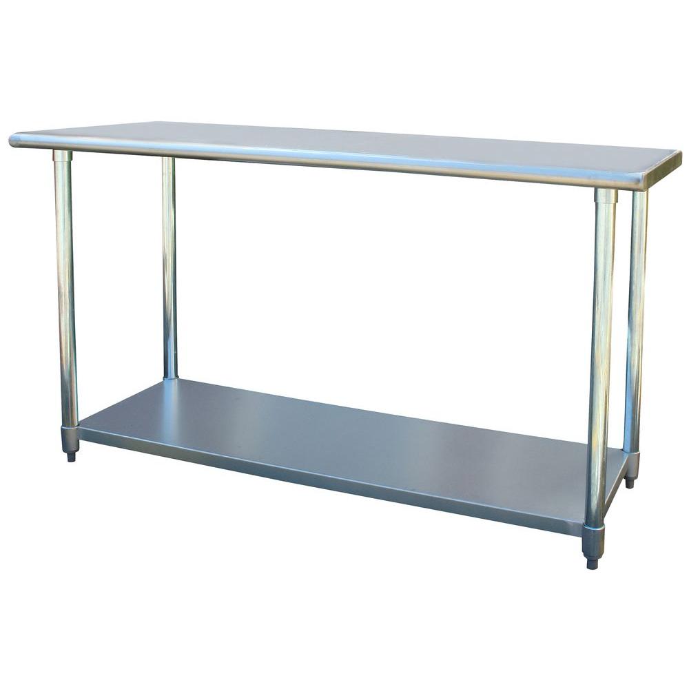 Sportsman Stainless Steel Kitchen Utility Table Sswtable60 The Home Depot