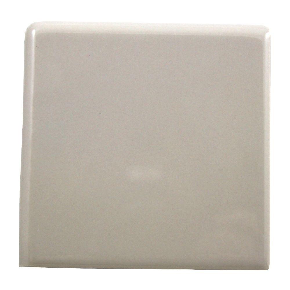 2x2 Beige Cream Tile Flooring The Home Depot Semi Gloss Almond 2 In X 1 Ceramic