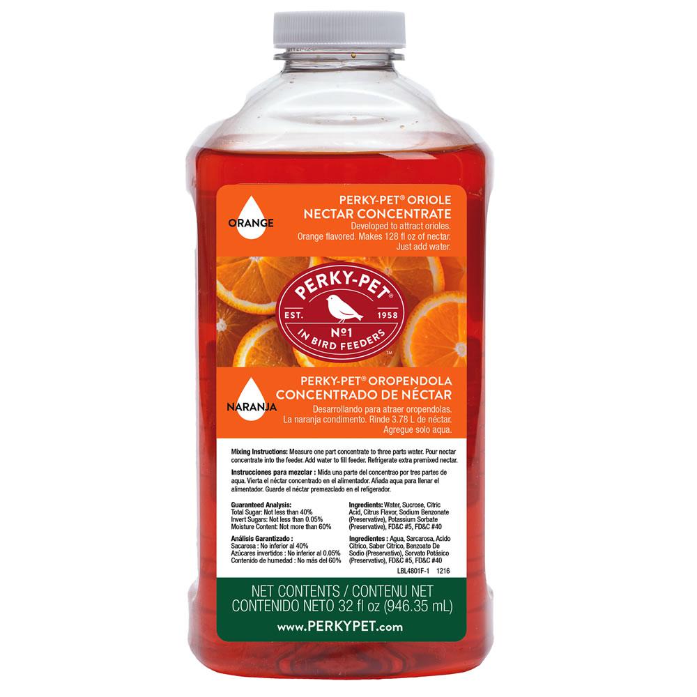 Perky Pet 32 Oz Orange Oriole Nectar Concentrate 4801 The Home Depot