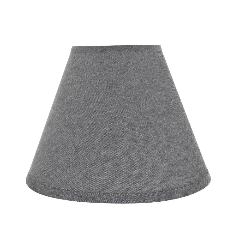 Gray Lamp Shades Lamps The Home Depot Grey Hardback Empire Lamp Shade