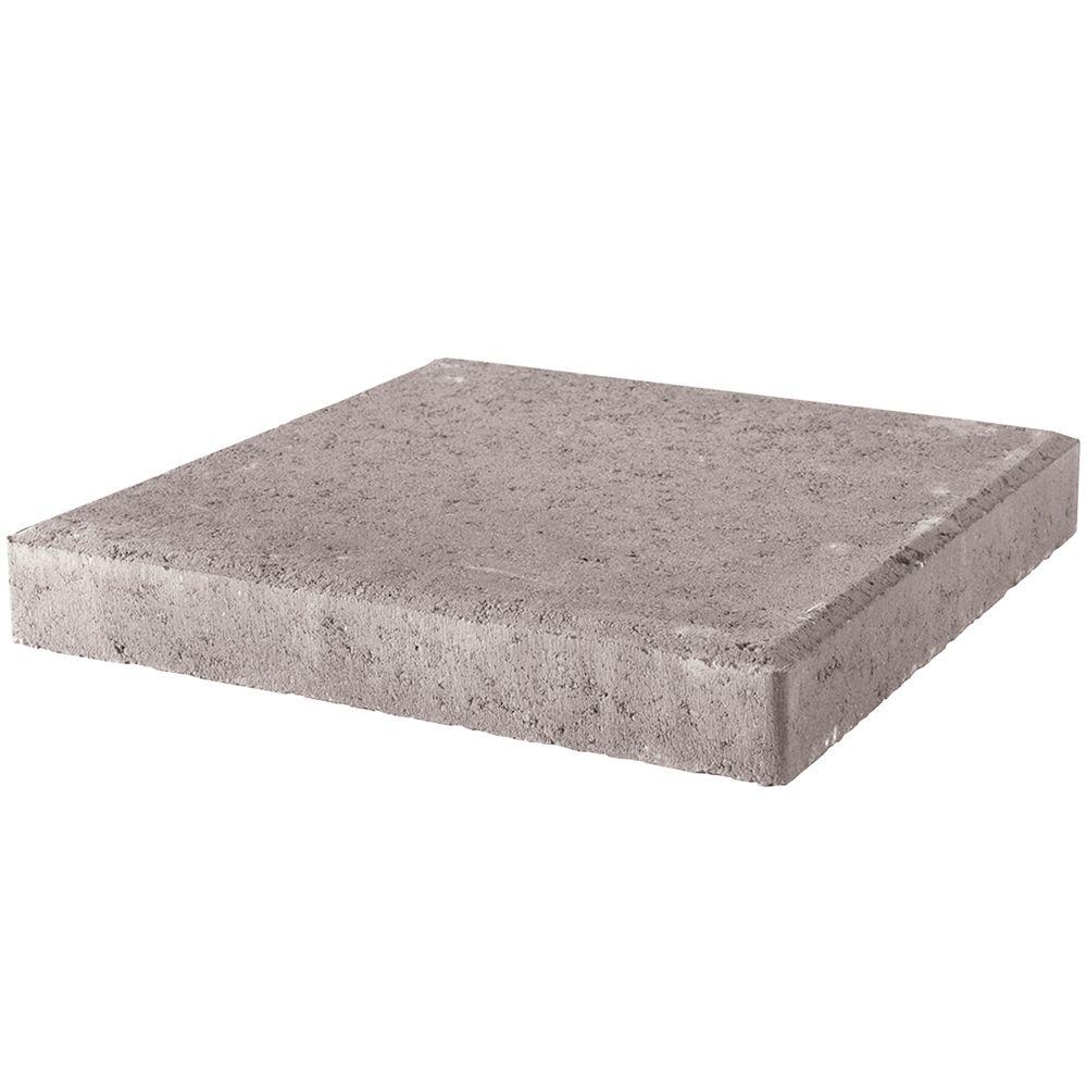 Pavestone 24 In X 2 Pewter Square Concrete Step Stone 73700 The Home Depot - Concrete Patio Blocks Menards
