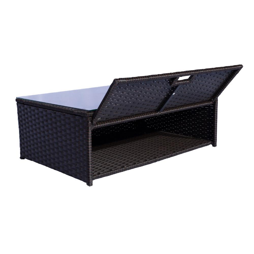 Westin Outdoor Kaison 6 Piece Modern Sectional Wicker Patio