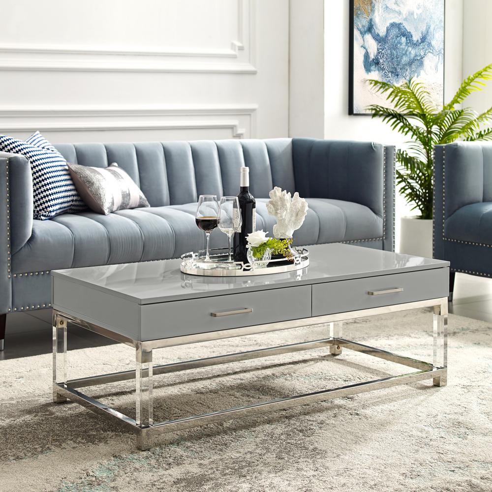 light gray coffee table