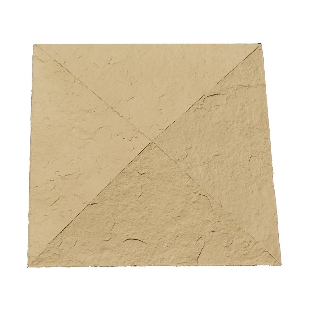 Nextstone Sandstone 18 In X Buff Faux Polyurethane Stone Buff Faux Polyurethane Stone Column Wrap Cap
