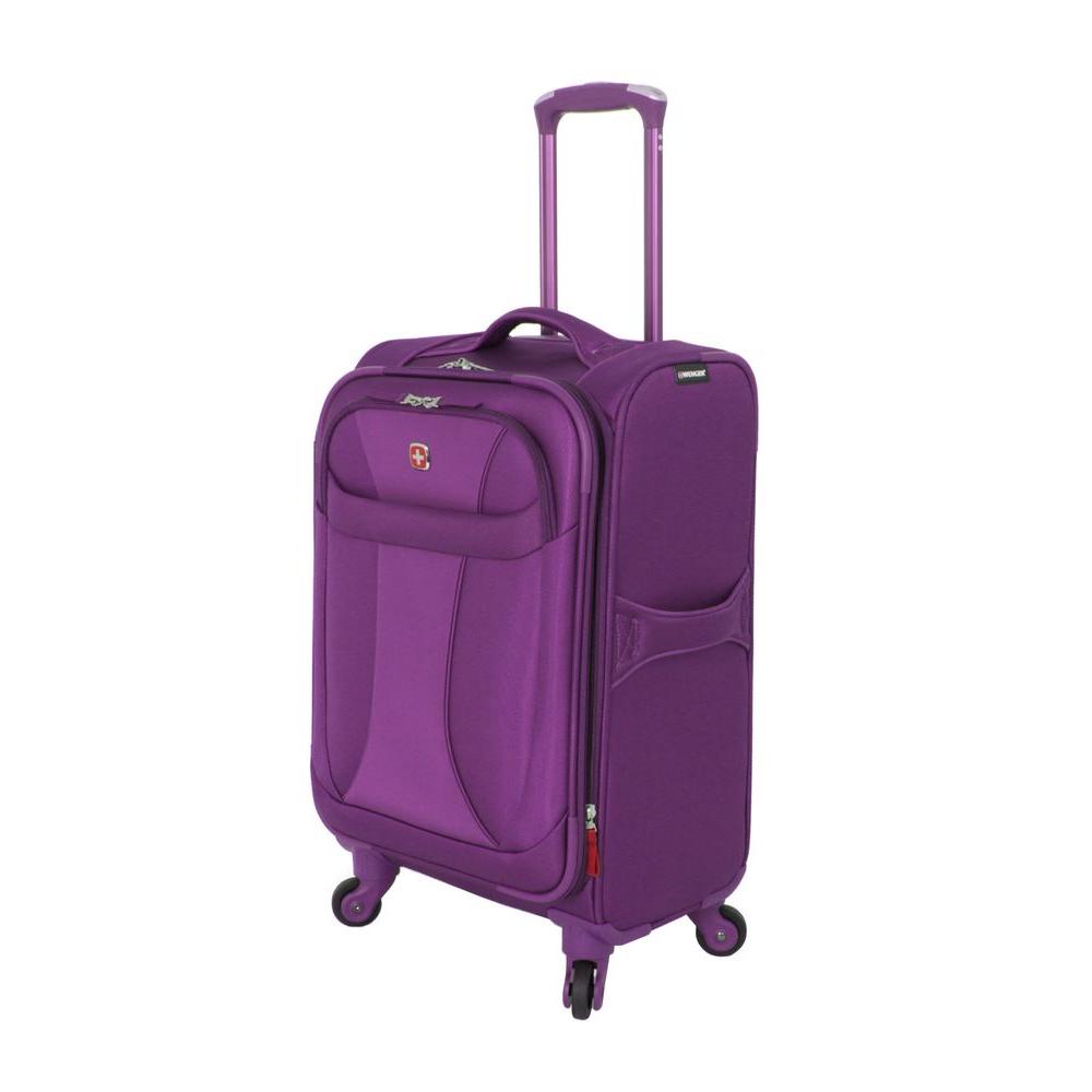 UPC 721427004517 product image for Wenger Luggage 20 in. Lightweight Spinner Suitcase in Purple 7208929156 | upcitemdb.com